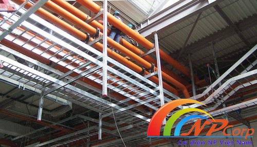 Thang cáp mạ kẽm nhúng nóng np